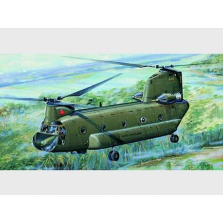 CH-47A "CHINOOK" - HELICOPTERE DE TRANSPORT MILITAIRE US Maquette hélicoptère Trumpeter 1/72e