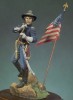 Figurine Andrea Miniatures 54mm Cavalerie U.S.1er Lt John Dumbar.