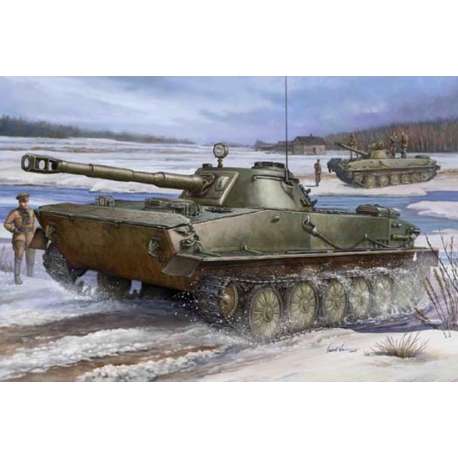 PT-76  Soviétique 1960. Maquette char Trumpeter 1/35e 