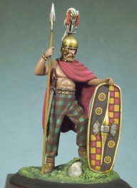 Andrea miniatures,54mm.Senon Chief (300 BC) figure kits.