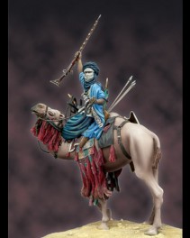 Andrea miniaturen,figuren 54mm.Tuareg-Krieger auf Kamel.