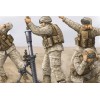 Trumpeter 1/35e Set de 4 figurines équipe de mortier M252 USMC- Irak 2009.