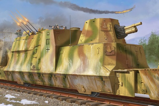 Trumpeter 1/35e Wagon blindé Allemand 2e guerre mondiale. - Maquettes et Figurines