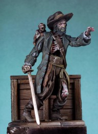 Andrea miniatures,54mm.Zombie Pirate figure kits.