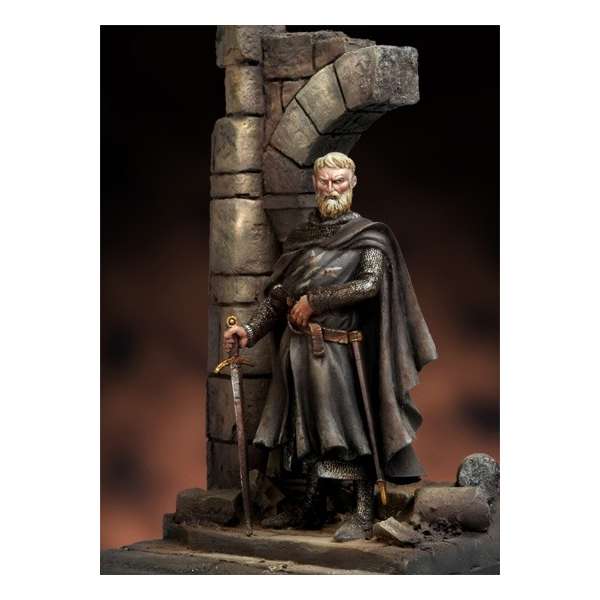 Andrea Miniatures 54mm Grand Maître XIIIème figurine à peindre.