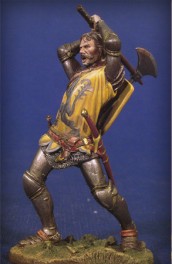 Andrea miniaturen,mittelalter figuren 54mm.Kämpfender Ritter 1.