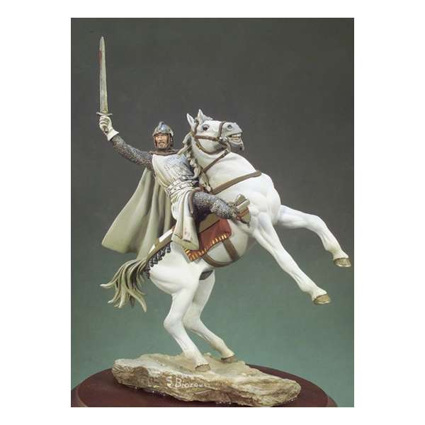 Andrea miniaturen,ritterfiguren 54mm."El Cid" zu Pferd.