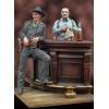 Andrea miniatures 54mm. Saloon. Figurines du Far West.