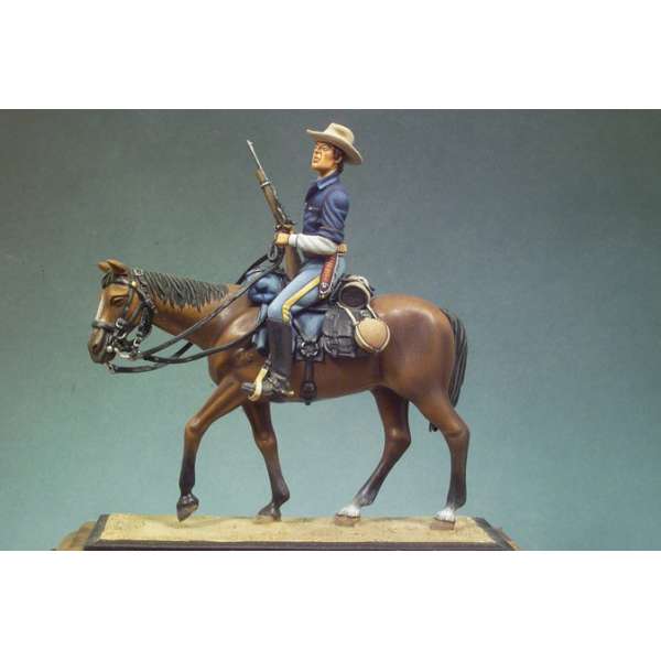 Andrea miniatures.54mm.Figurine de Cavalier U.S.1880.