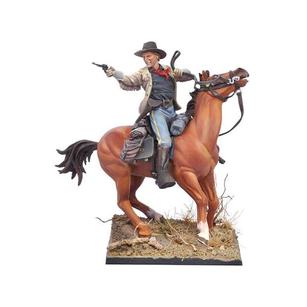 Andrea miniaturen,figuren 54mm.US Kavallerie-Offizier 1876.