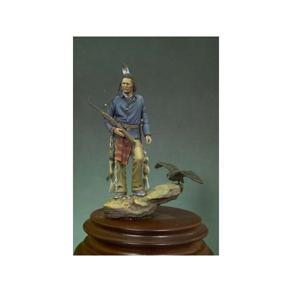 Andrea miniatures,54mm.Crow Scout figure kits,1876.