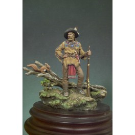Andrea Miniatures 54mm. Figurine de Trappeur à monter et à peindre.
