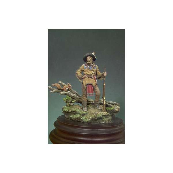 Andrea Miniatures 54mm. Figurine de Trappeur à monter et à peindre.