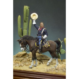 Andrea Miniatures 54mm John Wayne à cheval Fort Apache Figurine de collection.