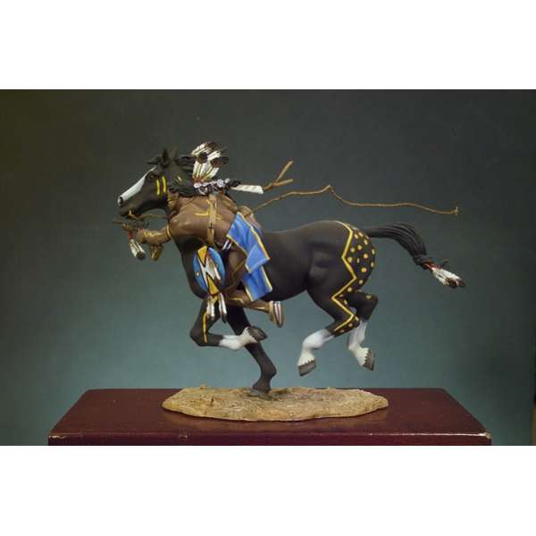 Figurine Andrea Miniatures 54mm. Guerrier Sioux.