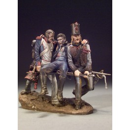 Andrea miniaturen,Napoleonische figuren 54mm.Die Kameraden 1814.