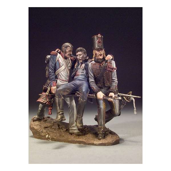 Figurine napoléonienne Les Camarades 1814 Andrea miniatures 54mm.