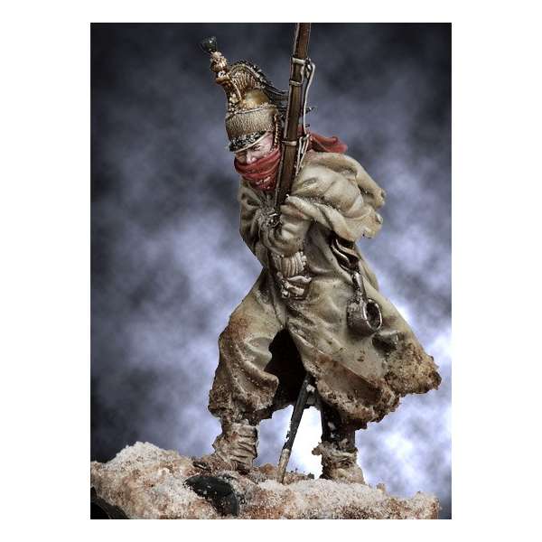 Andrea miniatures 54mm. French Dragon with Capote, 1812 figure kits.