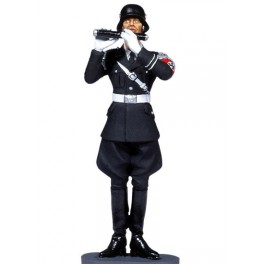 Figurine de soldat SS ,fanfare Andrea Miniature en 54mm,Black Hawk.