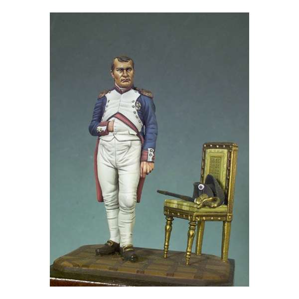 Andrea miniatures,historische figuren 54mm.Napoleon stehend, mit Stuhl.