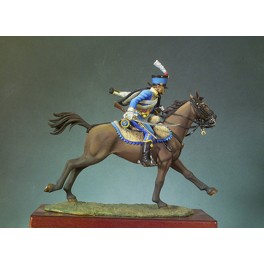 Figurine de Hussard du 5ème Régiment  de l'Empire - Andrea Miniatures 54mm.