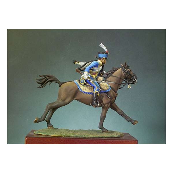 Figurine de Hussard du 5ème Régiment  de l'Empire - Andrea Miniatures 54mm.