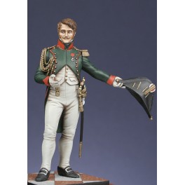  METAL MODELES, 54mm figuren.Offizier ( Garde Chasseurs) in Ball-Uniform,1806.