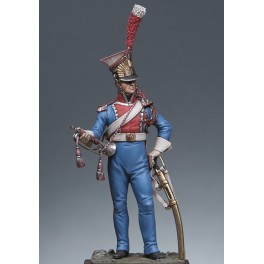 METAL MODELES, figurine de  Trompette de chevau - léger polonais de la Garde 1810 54mm.