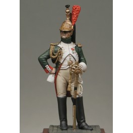 METAL MODELES,54mm historical figure kits.Officer of dragoon of the guard.