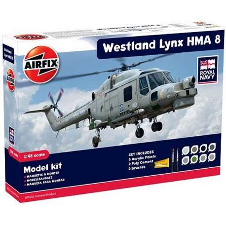 Airfix 1/48e WESTLAND LYNX COFFRET CADEAUX. Maquette d'hélicoptère.