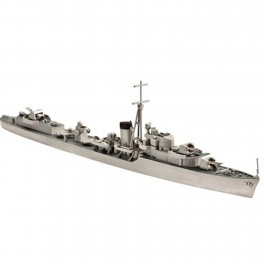 Maquette H.M.S. KELLY (H.M.S. KIPLING) Revell 1/700e. Bâtiment de la royal Navy.