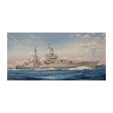 Maquette CROISEUR LOURD US CA-35 USS INDIANAPOLIS 1945 Trumpeter 1/350e.