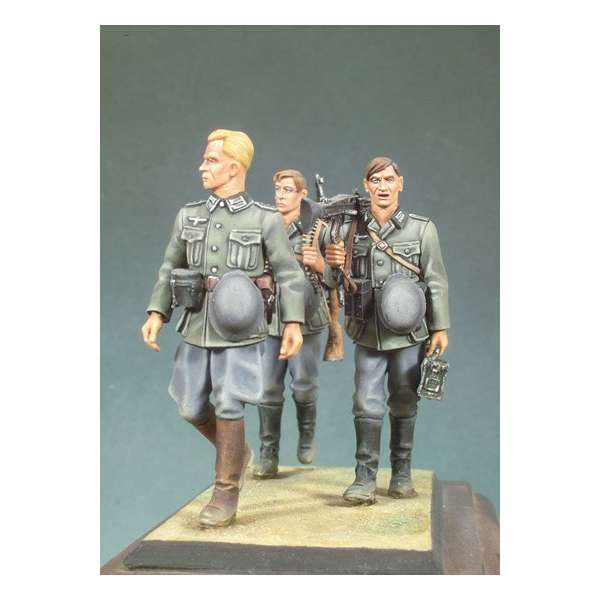 Andrea miniatures,54mm.German Infantry Walking Set II figure lits.