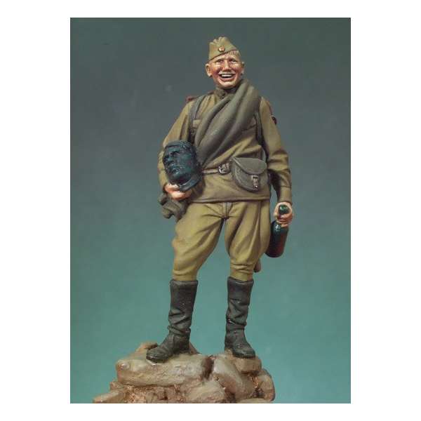 Andrea miniatures,54mm.Figurine d'Infanterie Russe,1945.
