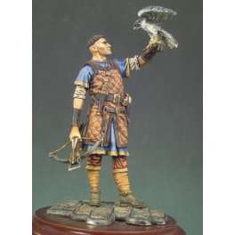 Andrea miniaturen,ritter figuren 54mm.Kriegsherr mit Falken.