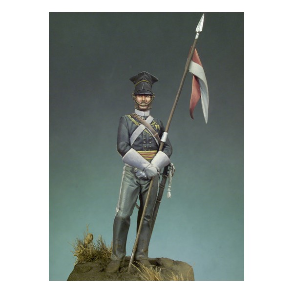 Figurine Andrea miniatures,54mm.17e Lancier,guerre de Crimée,1854.