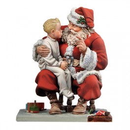 Figurine du père Noël de Andrea Miniatures 54mm Les conseils du père Noël.