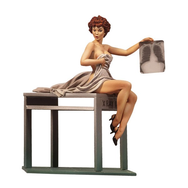 Andrea miniatures,80mm.X-Ray Checking.Pin up figure kits. 