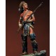 Figurine Pegaso 90mm métal, guerrier Delaware au XVIIIe siècle à monter et à peindre.