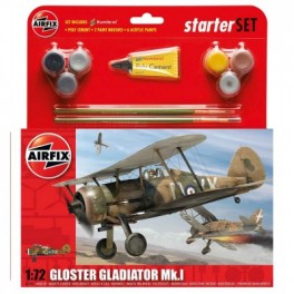Maquette STATER SET - GLOSTER GLADIATOR Mk.I 1/72e Airfix.