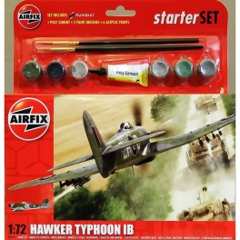 Maquette HAWKER TYPHOON Mk.IB -STARTER SET Airfix 1:72e.
