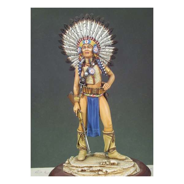 Andrea miniatures,80mm.Sioux Warrior figure kits.