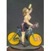 Andrea miniatures,80mm.Cycling Girl. Pin up figure kits.