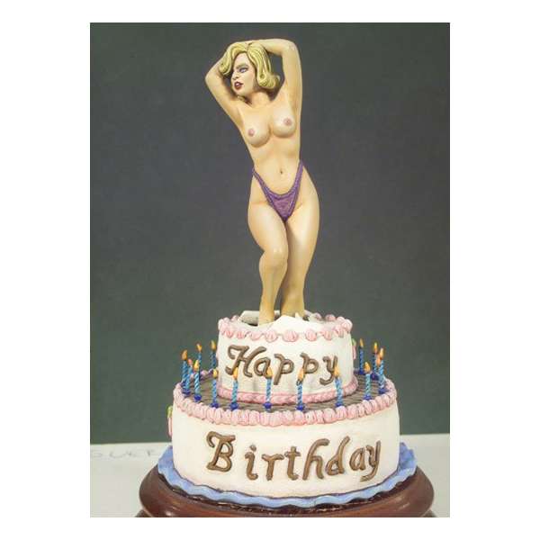 Andrea miniaturen,figuren 80mm."Happy-Birthday" Girl.