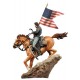 Figurine de La cavalerie Américaine avec  drapeau, 1876 . Andrea Miniatures 