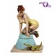 Remarquez le crocodile! Pin Up Andrea miniatures 80mm en métal