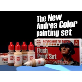 Andrea miniatures.Hautfarben-Set von Andrea Miniatures.