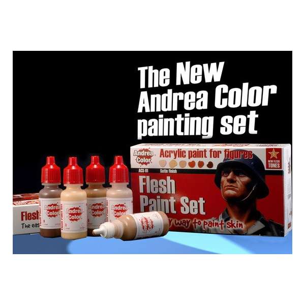 Andrea miniatures.Flesh Paint Set.
