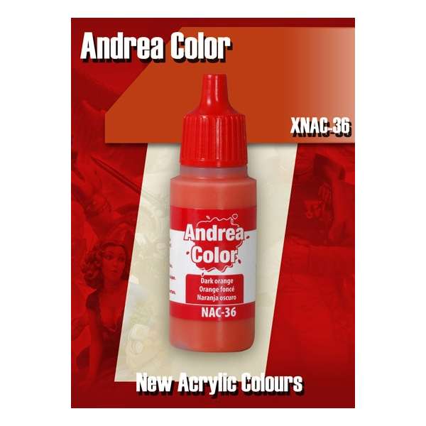 Andrea miniatures,Peinture Acrylique:Orange Foncé.
