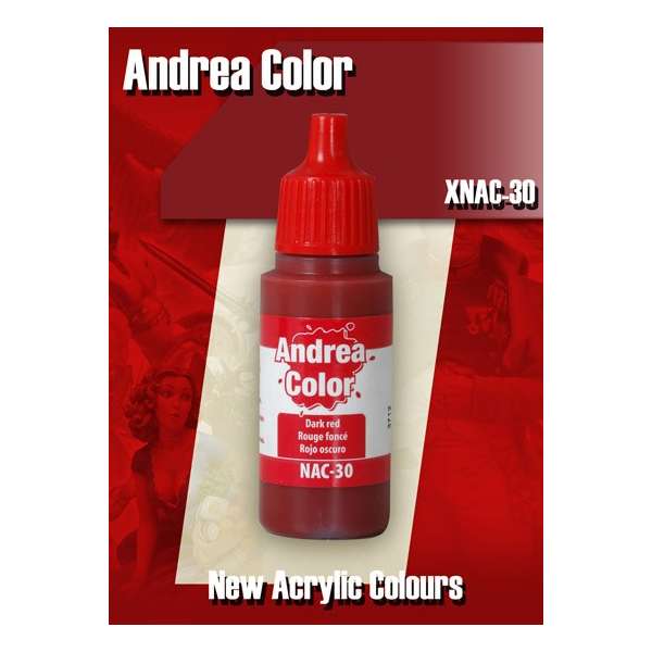 Andrea miniatures,Peinture Acrylique:Rouge Foncé.